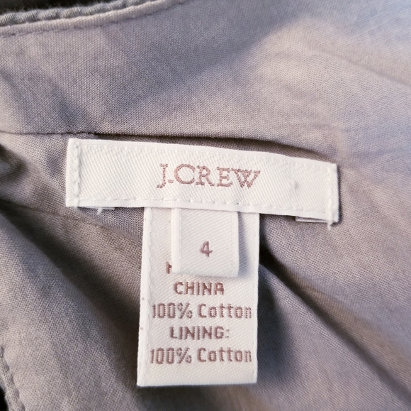 J.Crew Gray Seersucker Shift Dress, Size 4 - Picture 12 of 12